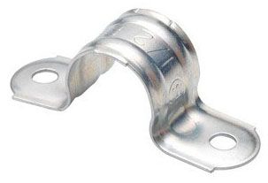 2-Hole Pipe Strap 2.13 Inch; 1 Inch